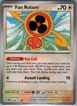 Fan Rotom Poke Ball 085/131 SV: Prismatic Evolutions - Pokemon Card - NM - Image 1