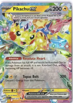 Pokemon Pikachu TCG Surging Sparks EX Double Rare Holo Card 057/191 - Image 1