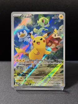 Pokemon Pikachu 027 Sv: Scarlet & Violet Promo Cards Holo - Image 1