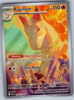 Rapidash 189/182 SV10: Destined Rivals - Pokemon Card - NM - Image 1