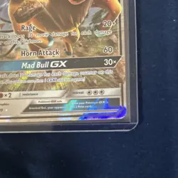 Tauros GX Full Art Ultra Rare Holo Pokemon TCG Card 100/149 180 HP English - Image 5