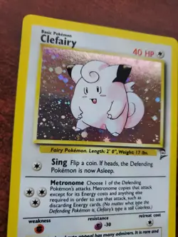 Clefairy Base Set 2 Holo Pokemon Card WOTC - Image 2