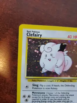 Clefairy Base Set 2 Holo Pokemon Card WOTC - Image 3