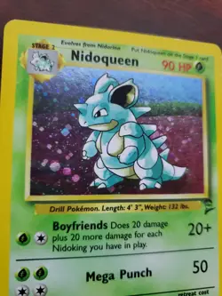 Nidoqueen Base Set 2 Holo Pokemon Card WOTC - Image 2