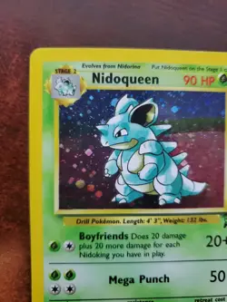 Nidoqueen Base Set 2 Holo Pokemon Card WOTC - Image 3