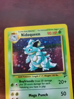 Nidoqueen Base Set 2 Holo Pokemon Card WOTC - Image 4