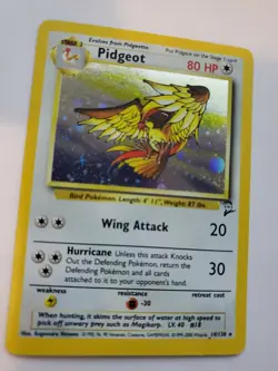 Pidgeot Base Set 2 Holo Pokemon Card WOTC NM - Image 1