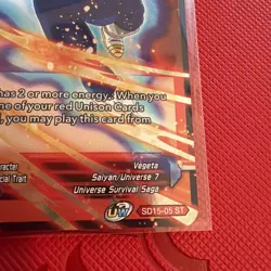 Surprise Attack SSB Vegeta SD15-05 ST Dragon Ball Super Card Game - Image 2