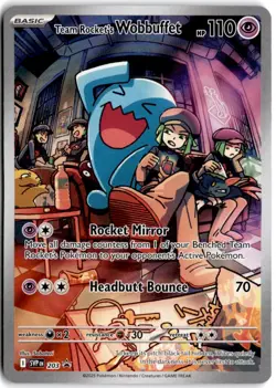 Team Rocket's Wobbuffet Promo SV: Scarlet & Violet Promo Cards 203 NM - Image 1