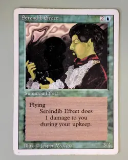 Serendib Efreet - Revised Edition #79 Rare - Lightly Played - Vintage MtG - Image 1