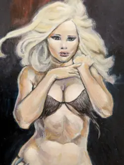 Frazetta Themed Mountain - Altered Art Mtg Hand Painted EDH Commander - Image 2