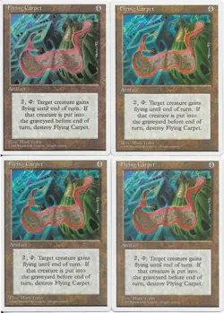 MTG: FLYING CARPET 4th Edition RARE; played, Excellent condition x4 - Image 1
