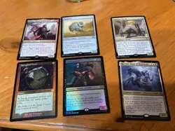 6x mtg mix lot rare mythic foils #34 - Image 1