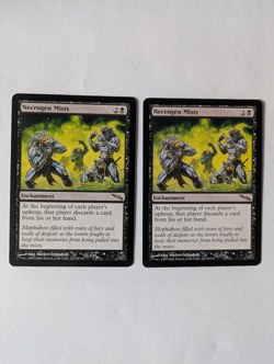 2 Necrogen Mists Mirrodin MTG NM Free shipping with tracking - Image 1