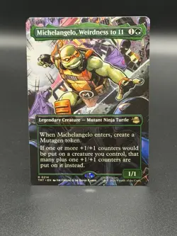 MTG: Teenage Mutant Ninja Turtles ~ Michelangelo, Weirdness to 11 (Borderless) - Image 1