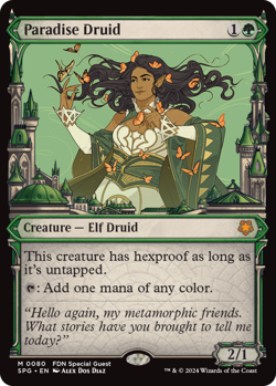 1 x Paradise Druid - Showcase - Special Guests - NM-Mint - MTG - Image 1