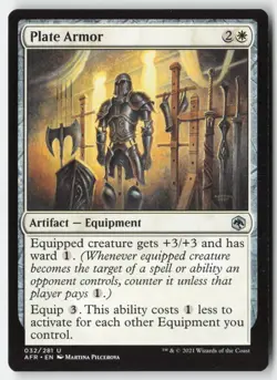 MTG - Plate Armor #32 - Regular - AFR Adventures in the Forgotten Realms - Image 1
