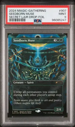 PSA 9 Secret Lair Drop Promo Seedborn Muse Foil #907 MTG Princess Hidir art Mint - Image 2