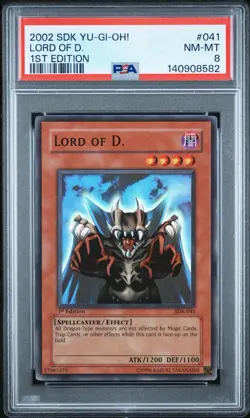 2002 Yu-Gi-Oh! Lord Of D. Starter Deck: Kaiba SDK 1st Edition Super Rare PSA 8 - Image 1