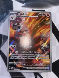 Pokemon TCG Blaziken Holo Card 192/182 Sv10: Destined Rivals Near Mint - Image 1