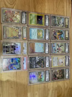 Pokemon Graded Card Lot 14 cards - Image 1