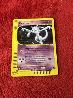 Mewtwo 020/165 Expedition Base Set Holo E Reader Pokemon Card Played - Image 1