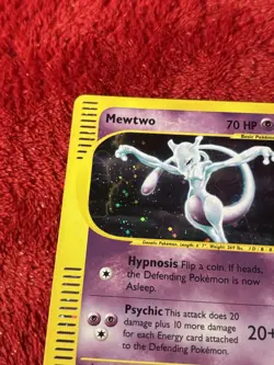 Mewtwo 020/165 Expedition Base Set Holo E Reader Pokemon Card Played - Image 3
