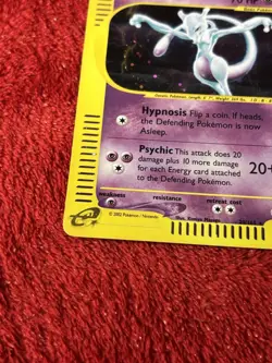 Mewtwo 020/165 Expedition Base Set Holo E Reader Pokemon Card Played - Image 4