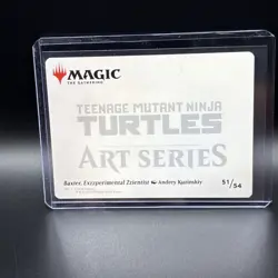 2026 MTG TMNT Baxter Exzzperimental Zzientist Art Card GOLD SIGNATURE #51/54 NM - Image 2