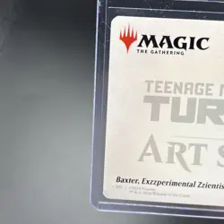 2026 MTG TMNT Baxter Exzzperimental Zzientist Art Card GOLD SIGNATURE #51/54 NM - Image 5