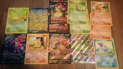 Jumbo Pokemon Card Lot with Binder, 70 Cards, Pikachu, Charizard - Image 2