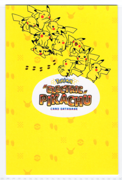 Pokemon - ELECTRIC PIKACHU Card Database * Mario & Luigi *RAINBOW FOIL HOLO - Image 2