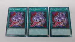 3x POT OF AVARICE SPELL CARD EGO1-EN026 UNLIMITED COMMON YUGIOH NM / UNPLAYED - Image 1