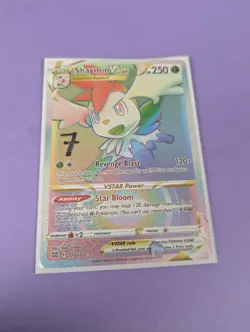 Shaymin VSTAR - 173/172 - Hyper Rare Brilliant Stars - Pokemon Card - NM - Image 3