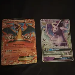 Pokemon Charizard & Espeon GX Regular English Card (jumbo cards) - Image 1