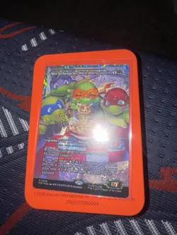 TMNT Michelangelo, Weirdness to 11 shattered foil Magic Card - Image 1