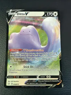 Ditto V 050/072 Shining Fates - Pokemon Card - NM - Image 1