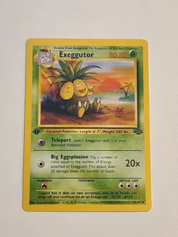 Pokemon Exeggutor 35/64 Jungle 1st Edition Regular Card NM - Image 1