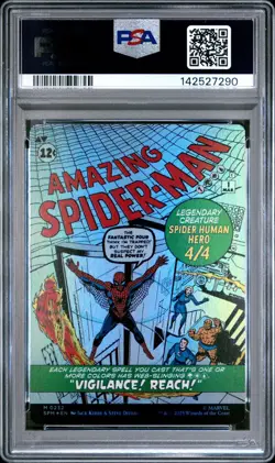 Peter Parker (0232) (Borderless) Marvel's Spider-Man Foil PSA 10 GEM MINT - Image 2