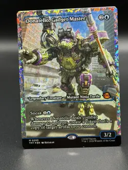 MTG: TMNT ~ Donatello, Gadget Master (Showcase) FRACTURED FOIL - Image 1