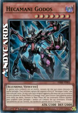 HECAMANI GODOS (Hecahands Godos) • Super R • PHRE IT003 • 1Ed • Yugioh ANDYCARDS - Image 1