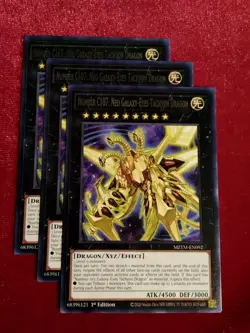 Yu-Gi-Oh! (x3) Number C107: Neo Galaxy-Eyes Tachyon Dragon MZTM-EN092 Rare Unpld - Image 1