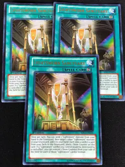 YUGIOH LIGHTSWORN SANCTUARY SDLI-EN024 1ST ULTRA X3 (NM) - Image 1