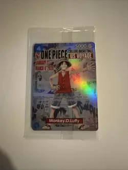 One Piece Monkey D. Luffy US Voyage College Basketball Promo SEALED - Image 2