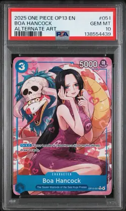 2025 ONE PIECE OP13-CARRYING ON HIS WILL ALTERNATE ART #051 BOA HANCOCK PSA 10 - Image 1