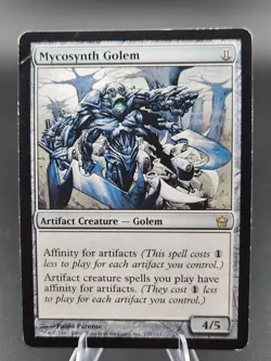 MTG Mycosynth Golem Rare Artifact Creature Fifth Dawn Regular 137/165 MP - Image 1