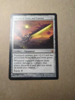 Sword of Feast and Famine - MTG - Mirrodin Besieged - LP - Image 1