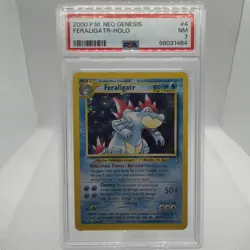 2000 Pokemon Feraligatr Neo Genesis PSA 7 #4 - Image 1
