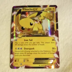 Pikachu EX Pokemon TCG Black Star Promo XY84 - Image 1
