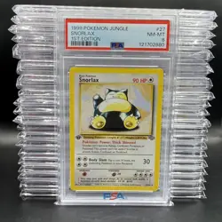 Pokemon Card 1999 Jungle SNORLAX NON-Holo #27 1ST Edition PSA 8 NM-MT - Image 1